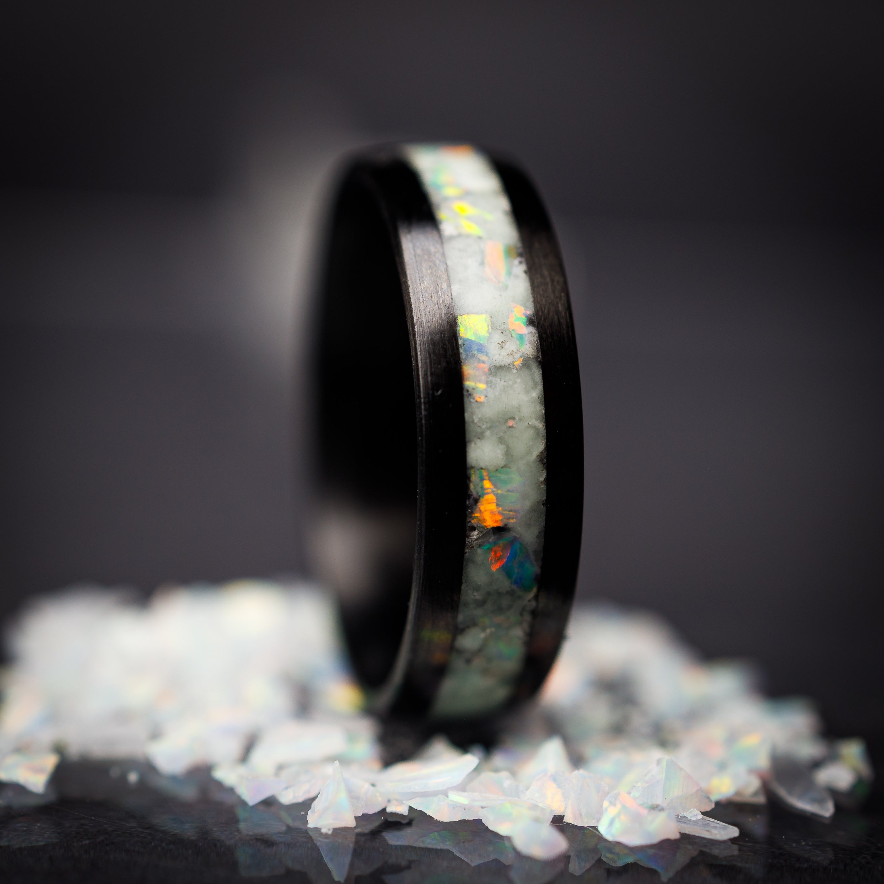 Carbon fiber glowstone on sale ring